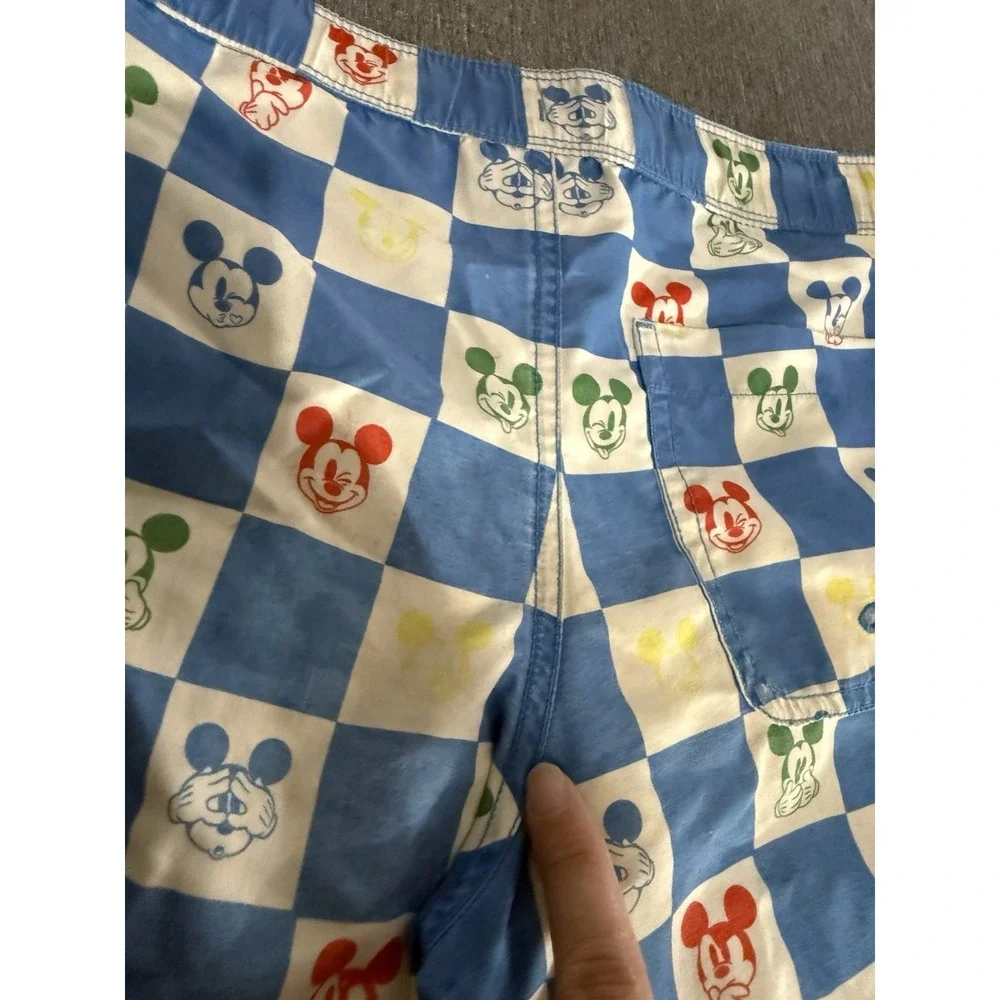 Hanna Andersson Disney Mickey Kids Board Shorts Sz 10